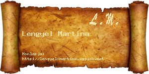 Lengyel Martina névjegykártya